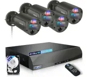 Wired Security Camera System, Home Video Surveillance System, 1tb Hdd