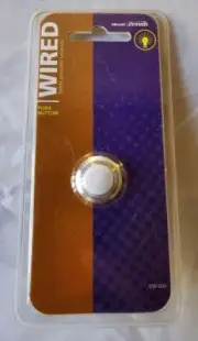 Heath Zenith DW-604-00 Wired Push Button Lighted Pushbutton Doorbell