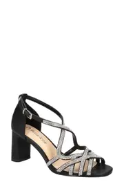 Bella Vita Aliette Sandal in Black Leather at Nordstrom, Size 12