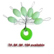 4 bags x Large Fishing Float Bobber Stopper Soft Rubber Night Light Lumo