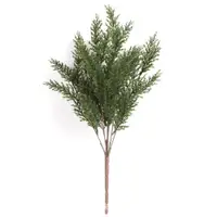 在飛比找ETMall東森購物網優惠-單支仿真松針假柏樹枝仿真植物假松枝圣誕婚慶裝飾塑料松柏樹枝葉