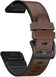 [AEHON] 22 26mm Quickfit Smart Watchband Strap For Garmin Fenix 6 6X Pro 5X 5 Plus 3 3HR 935 945 S60 Genuine Leather Silicone Wristband