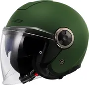 LS2 OF620 Classy Solid, open face helmet , color: Matt-Dark Green , size: M