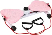 Twisting Waist Machine, Waist Twister Board, Twist Board for Exercise, Waist Twister Board with Loop Resistance Band, Balance Board for Waist Core, for Abs, Legs, Hip Exercise