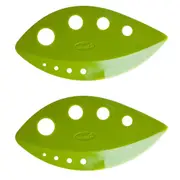 2x Chef'n Looseleaf Kale & Greens Stem Stripper w/ 8 Holes Kitchen Utensil Green
