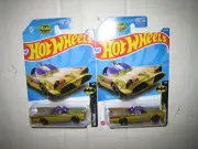 HOT WHEELS TWO 2022 HW BATMAN TV SERIES GOLD BATMOBILE #131 MOMC LOW US SHIPPING