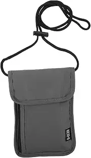 RORPOIR Travel Neck Pouch Passport Holder with Strap for Organizing Documents Tickets and Smartphones for Men and Women for Airport Security and Travel Essentials