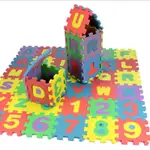 泡沫床墊兒童迷你玩具字母數字字母軟墊地板拼圖早教 36 件
