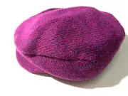 New ECHO Red & Purple Knit Newsboy Newsie Flat Cap Hat One Size NWT