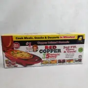COPPER RED 5 Minute Chef Electric Meal Maker Copper Infused Ceramic New In Box