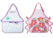Anna Parade Love Makes a Family Floral Cooking Painting Adult Aprons Lot 2