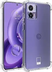 [Sidande] Case for Motorola Edge 30 Neo 5G, for MotorolaEdge 30 Lite XT2245-1 Case for Girls Women, Clear Transparent Soft Flexible TPU Slim Phone Protective Cover for Motorola Edge 30 Neo Clear
