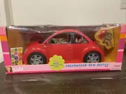 Vintage Barbie Car RED Volkswagen Beetle Mexico Flower Coke Keys Bug RARE 2000