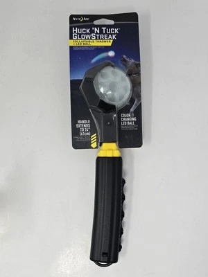 Nite Ize Huck 'N Tuck GlowStreak Collapsible Thrower + LED Ball - NEW