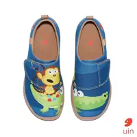 在飛比找momo購物網優惠-【uin】西班牙原創設計 童鞋 猴子與鱷魚彩繪休閒鞋K101