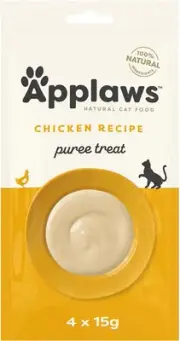 Applaws 100% Natural Grain Free Chicken Recipe Puree Treat, Limited Ingredien...