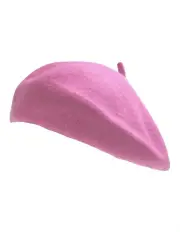 [BR Apparel] Winter Warm Army Style French Beret Military Cap in Light Pink