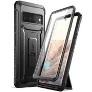 For Google Pixel 6 Pro 2021 Holster & Kickstand Ub Pro Rugged Case With Built-In Screen Protector