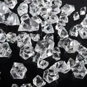 300x Fake Crushed Ice Rocks Ice Cubes Acrylic Vase Fillers Ice Cube Decor Clear