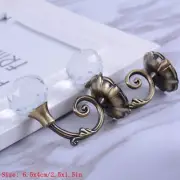 2x Crystal Ball Curtain Hold Zinc Alloy Wall Tie Back Hook Tassel Holder Vintage