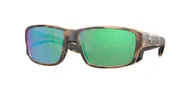 Costa Del Mar Tuna Alley Pro Polarized 910515 Men's Sunglasses Tortoiseshell Size 60