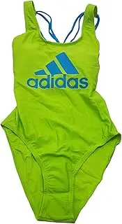 [adidas] Women's Crossback One-Piece Swimsuit, Size: Small, BRT Green (Medium)