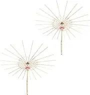 Vaguelly 2Pcs Oiled Paper Umbrella Holder Traditional Photography Prop for Weddings Cosplay and Home Decoration Design with Accessories