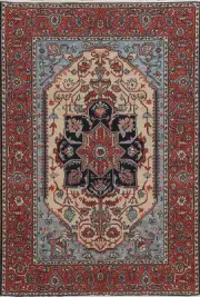 Heriiz Serapi Turkish Hand-knotted Area Rug Wool Carpet 4x6