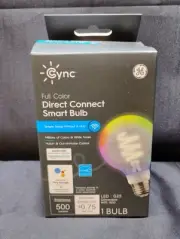 GE Cync Full Color Direct Connect Smart Bulb LED G25 No Hub Needed Alexa New
