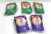 Ty Beanie Babies McDonalds Happy Meal Toy Anteater Pelican Cocker Spaniel Lot 5