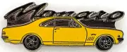 GTS Monaro HT HK HG Coupe, yellow lapel/hat pin badge C030606