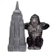 Pacific Trading Empire State Building King Kong Salt and Pepper Shaker 4.25 Inch