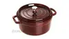 【$199超取免運】Staub 圓形鑄鐵鍋 石榴色 24cm #40509-357【樂天APP下單最高20%點數回饋】