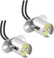 2PCS 1157 Bulb Socket,Bay15D Car Light Bulb Socket Adapter with 2 Wire Connector