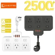 AU Wall Plug Power Strip With USB C, Power Board Surge Protector with 3 AC Outle