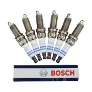 Bosch OE Fine Wire Double Iridium Set of 6 Spark Plugs .7mm Gap For Mercedes V6
