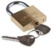 Abus 65KA SERIES SOLID BRASS PADLOCK 65mm Width, Pracentric Keyway- 40mm Or 50mm