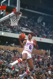 Julius Erving Of The Philadelphia 76Ers 1980 Basketball Photo 5