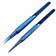 Micro Soldering Titanium Alloy High Precision Tweezers Straight Curved Top Line
