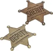 KOMBIUDA Hexagonal Metal Badges Pcs Boys and Girls Fashion Accessories Cosplay Badge Pin Memorial Day Pin
