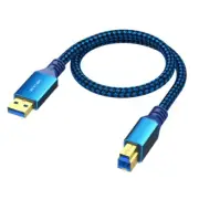 Fast Speed USB3.0 to USB B Charging Cable 5Gbps Soft Cord for Printer, Scanner