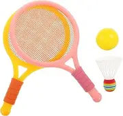 NAMOARLY 1Set Portable Badminton Racket Rackets with Balls Durable Material Lightweight Design for Outdoor Sports Play and Parent Interaction
