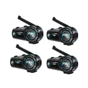 4X FX8 AIR Wireless Motorcycle Helmet Headset Intercom Headphone Bluetooth 4 Way