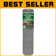 Strong 36" x 150' Zinc-Coated Chicken Wire Mesh - Perfect for Crafting & Fencing