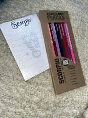Astrology Pencils Scorpio With Traits And Post It Notepad