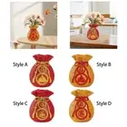 Spring Festival Purse Bag Feng Shui Vase Ornament for Shelf Fireplace Mantel