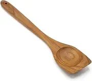 FAAY Left Hand Chopper, Wooden Spoon, Break Up Ground Beef Utensils Made from High Moist Resistance Teak Wood for Non Stick Cookware.