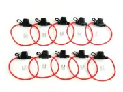 10pc 14GA. ATM/ATC MINI BLADE INLINE FUSE HOLDER CAR TRUCK BOAT RV COPPER +25amp