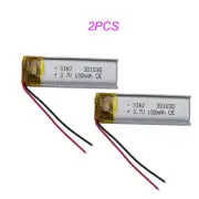 2pcs 3.7V 100mAh 0.37Wh Li Battery 301030 Li-ion For Bluetooth Speaker Headset