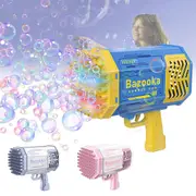 36/69 Holes Bubble Gun Big Rocket Launcher Automatic Machine Colorful Lights